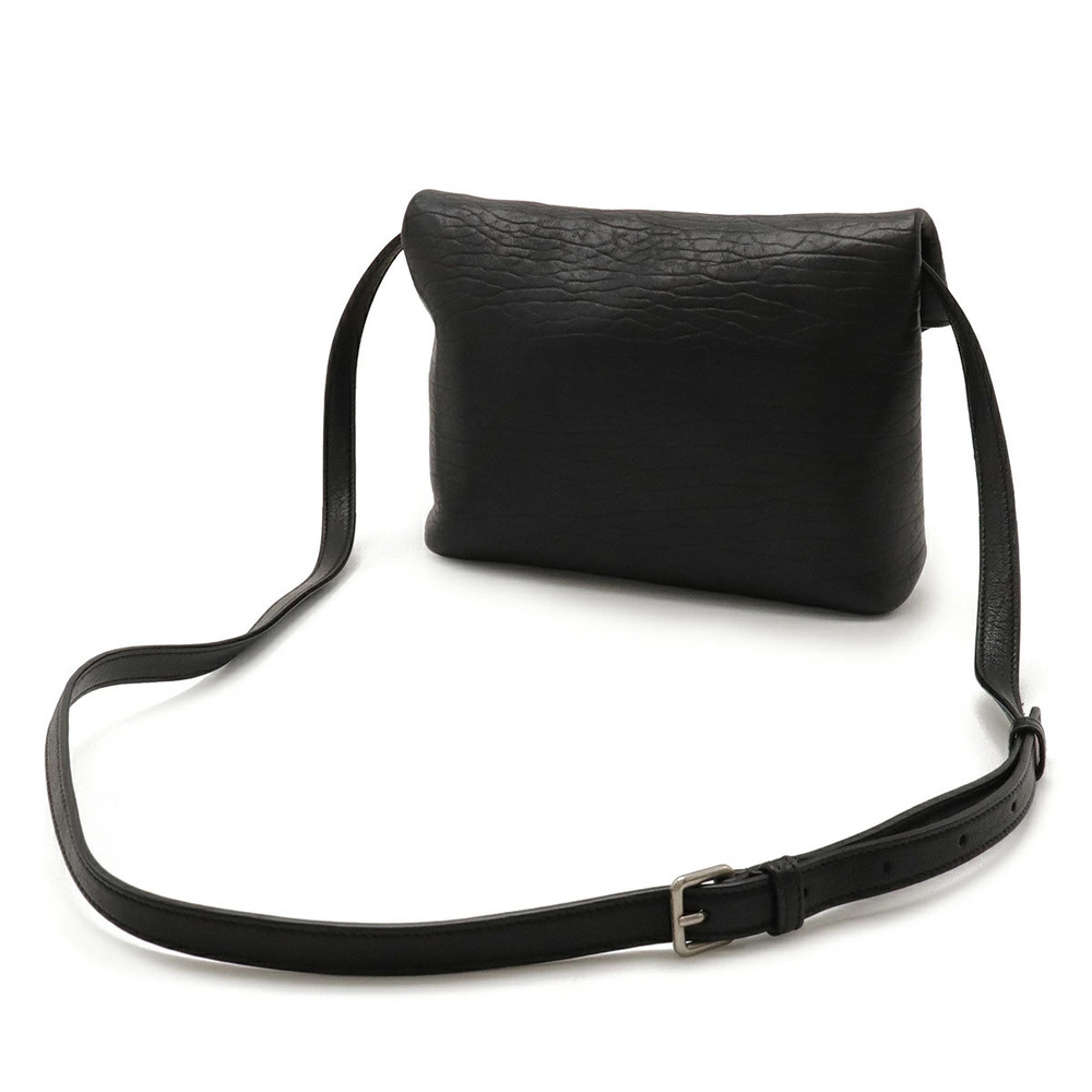 Saint Laurent Cassandra Envelope PARIS Lambskin YSL Messenger Shoulder Bag Black